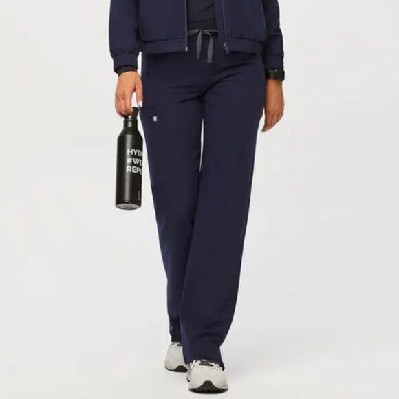 Figs Pants - FIGS Kade Cargo Scrub Pants Navy Blue PO 3483 Size XL / P
